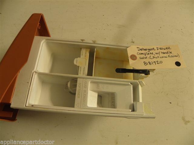 KENMORE WASHER 8181720 DETERGENT DRAWER USED PART ASSEMBLY KENMORE WASHER 8181720 DETERGENT DRAWER USED PART ASSEMBLY